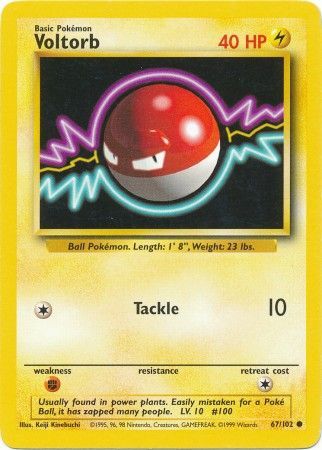 Voltorb (67/102) [Base Set Unlimited] | Good Games Adelaide SA