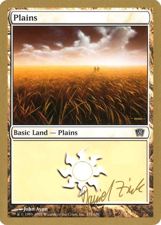 Plains (dz331) (Daniel Zink) [World Championship Decks 2003] | Good Games Adelaide SA