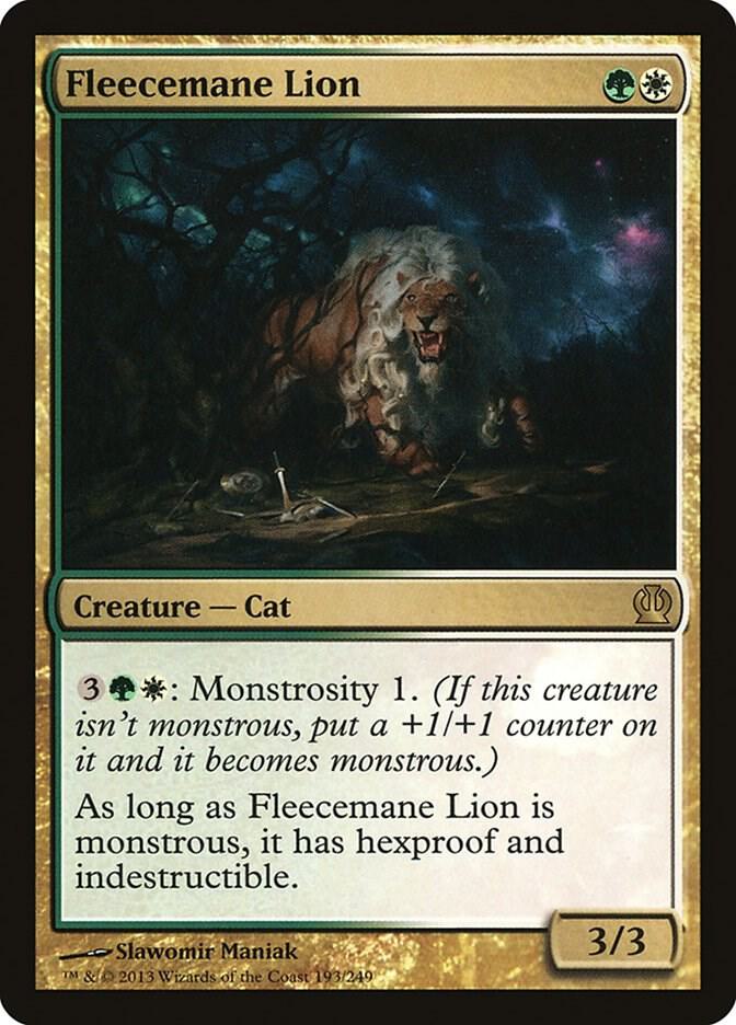 Fleecemane Lion 193 (Theros)  - Foil | Good Games Adelaide SA