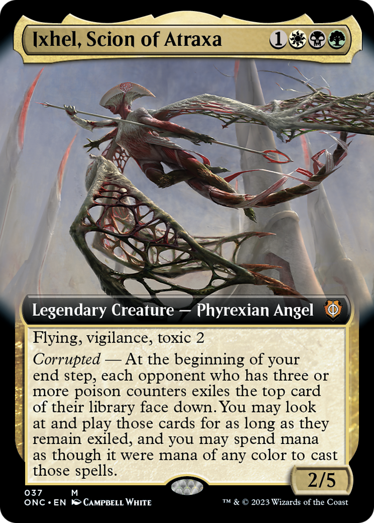 Ixhel, Scion of Atraxa (Extended Art) [Phyrexia: All Will Be One Commander] | Good Games Adelaide SA