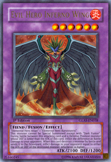 Evil Hero Inferno Wing [GLAS-EN038] Ultra Rare | Good Games Adelaide SA
