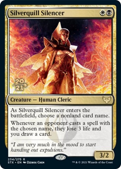 Silverquill Silencer [Strixhaven: School of Mages Prerelease Promos] | Good Games Adelaide SA
