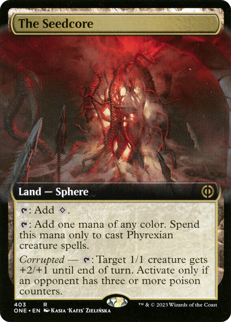 The Seedcore (Extended Art) [Phyrexia: All Will Be One] | Good Games Adelaide SA