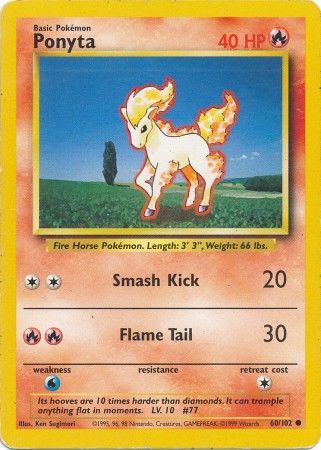 Ponyta (60/102) [Base Set Unlimited] | Good Games Adelaide SA