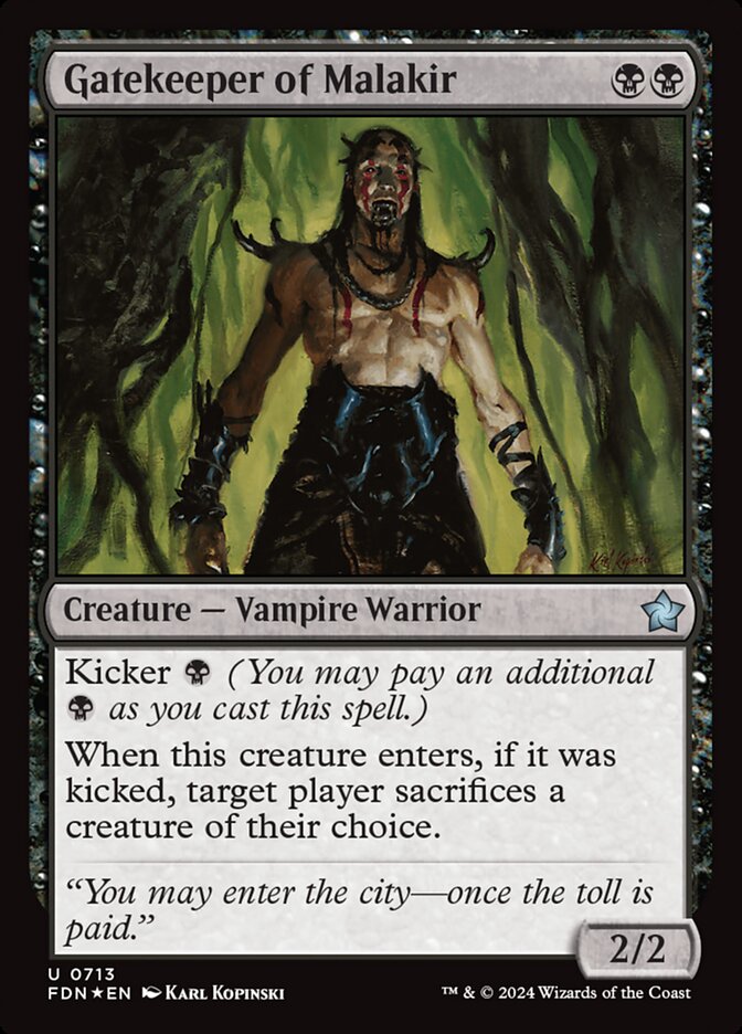 Gatekeeper of Malakir 713 (Foundations)  - Foil | Good Games Adelaide SA