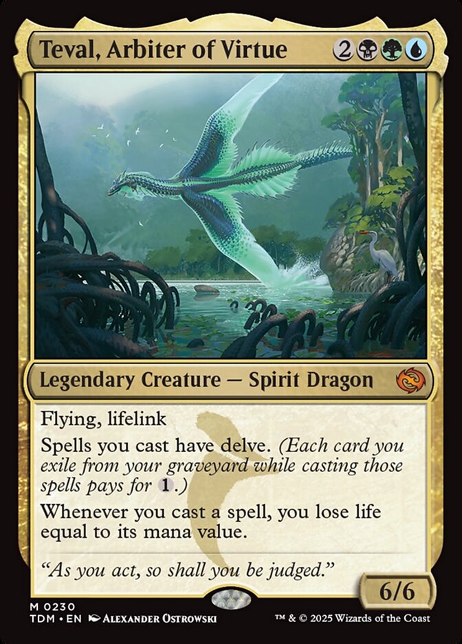Teval, Arbiter of Virtue 230 (Tarkir: Dragonstorm)  - Foil | Good Games Adelaide SA