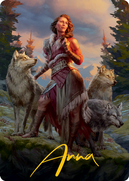 Arlinn, the Pack's Hope 1 Art Card (Gold-Stamped Signature) [Innistrad: Midnight Hunt Art Series] | Good Games Adelaide SA