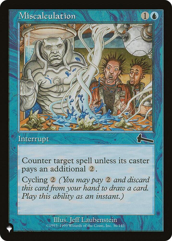 Miscalculation 36/143 (The List Reprints)  | Good Games Adelaide SA