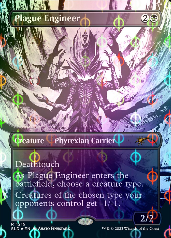 Plague Engineer (Borderless Ichor Step-and-Compleat Foil) [Secret Lair Drop Series] | Good Games Adelaide SA