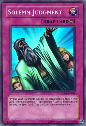 Solemn Judgment [RP01-EN045] Super Rare | Good Games Adelaide SA