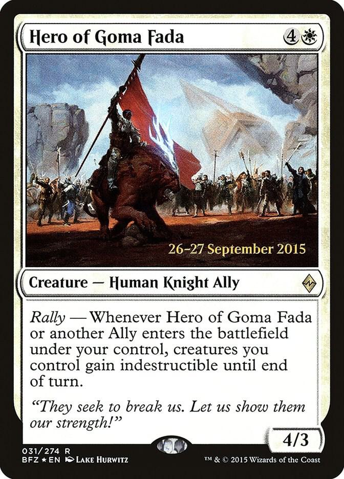 Hero of Goma Fada 31 (Prerelease Cards)  - Foil | Good Games Adelaide SA