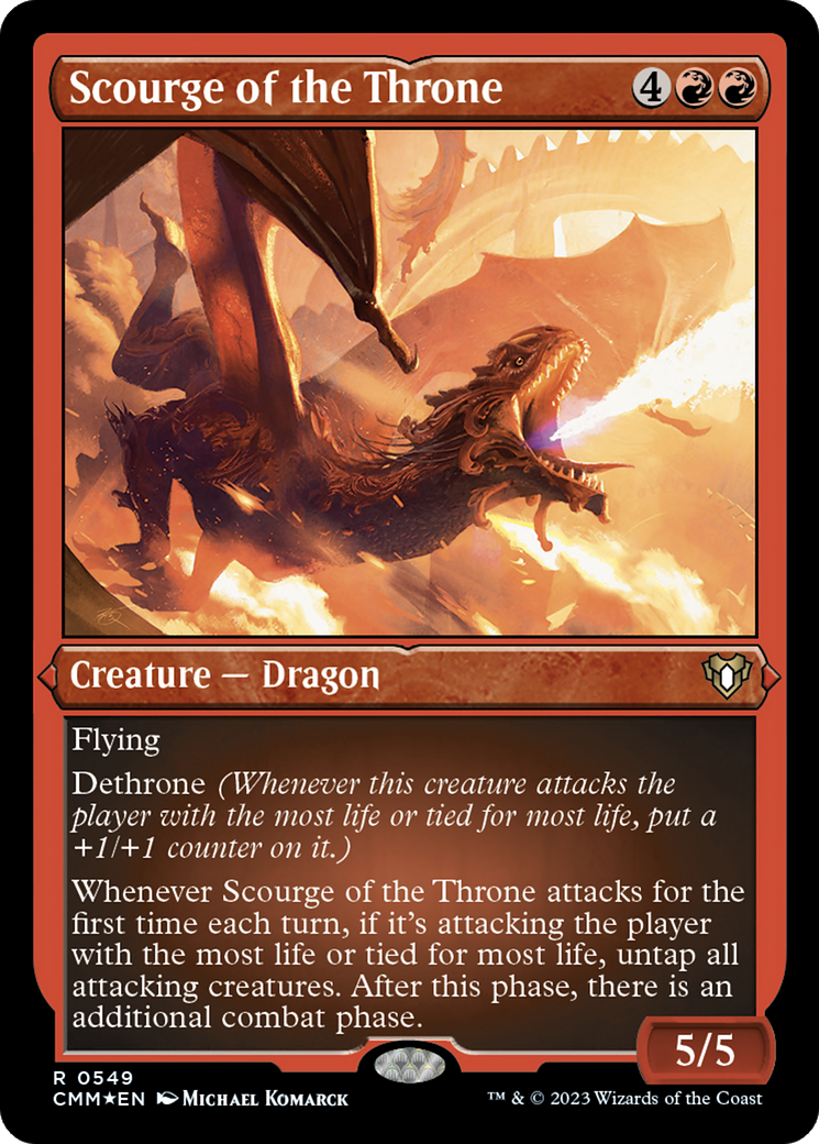 Scourge of the Throne (Foil Etched) [Commander Masters] | Good Games Adelaide SA