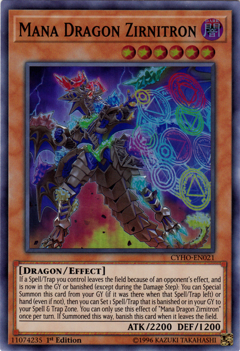Mana Dragon Zirnitron [CYHO-EN021] Super Rare | Good Games Adelaide SA