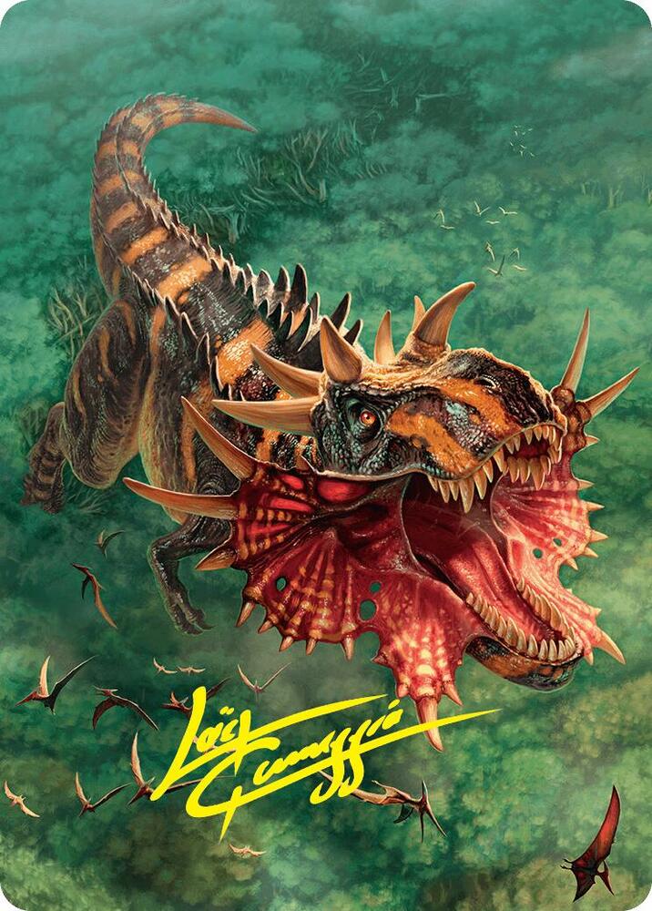 Gigantosaurus Art Card 53 54 Gold Stamped Signature 53 (Art Series: Foundations)  | Good Games Adelaide SA