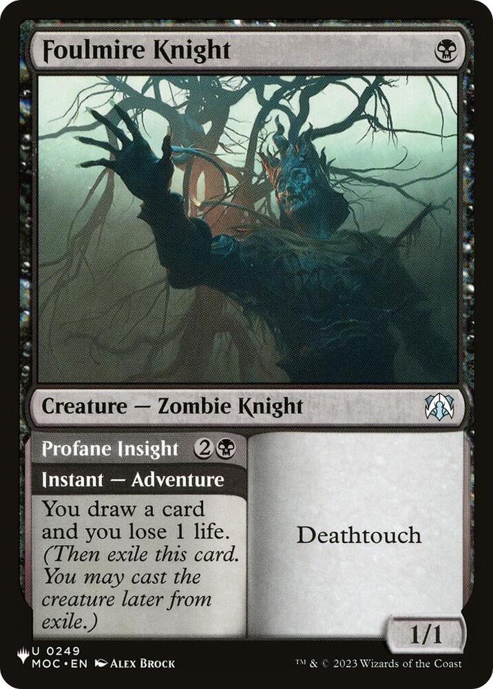 Foulmire Knight MOC 0249 (The List Reprints)  | Good Games Adelaide SA