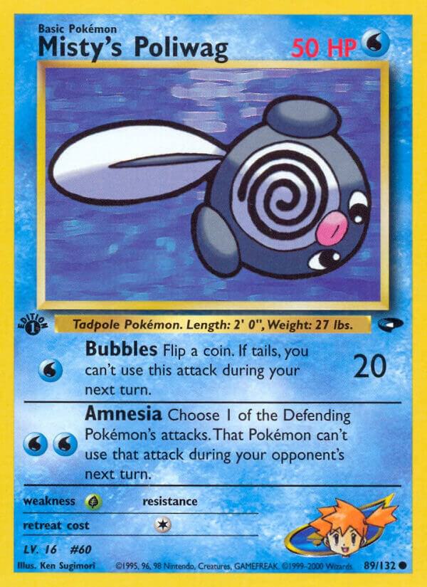 Misty's Poliwag 089/132 (Gym Challenge)  - 1st Edition | Good Games Adelaide SA