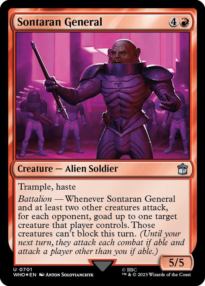 Sontaran General 701 (Universes Beyond: Doctor Who)  - Foil | Good Games Adelaide SA
