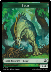 Beast (0016) // Copy Double-Sided Token [Modern Horizons 3 Commander Tokens] | Good Games Adelaide SA