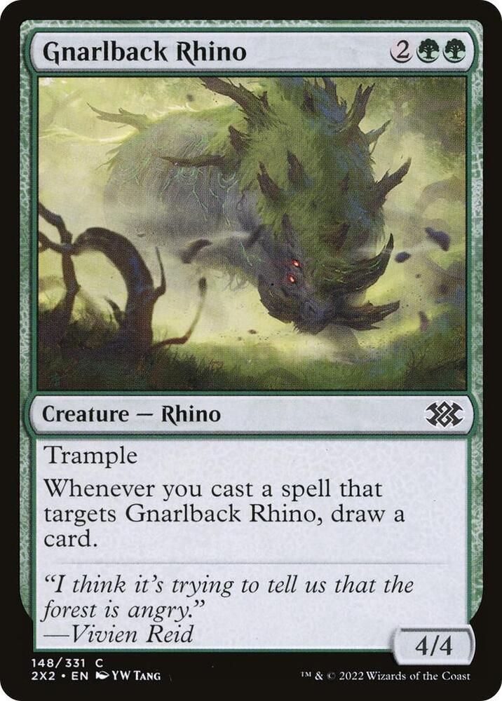 Gnarlback Rhino 148 (Double Masters 2022)  - Foil | Good Games Adelaide SA