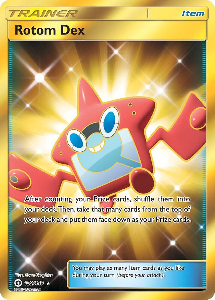 Rotom Dex Secret 159/149 (SM Base Set)  - Holofoil | Good Games Adelaide SA