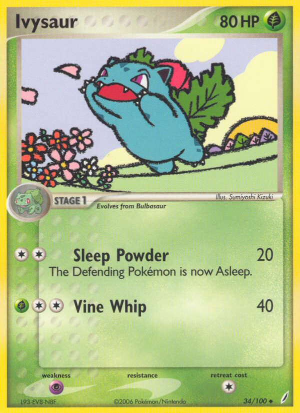 Ivysaur (34/100) [EX: Crystal Guardians] | Good Games Adelaide SA