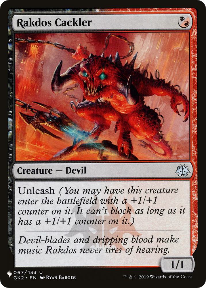 Rakdos Cackler 067/133 (The List Reprints)  | Good Games Adelaide SA