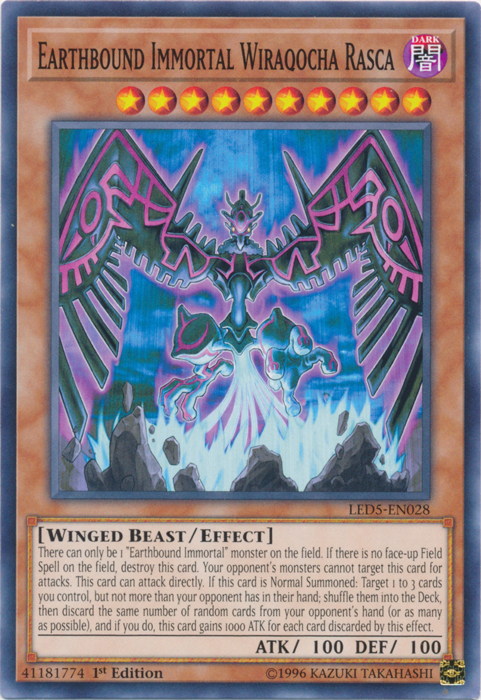 Earthbound Immortal Wiraqocha Rasca [LED5-EN028] Common | Good Games Adelaide SA