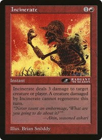 Incinerate (Oversized) [Oversize Cards] | Good Games Adelaide SA