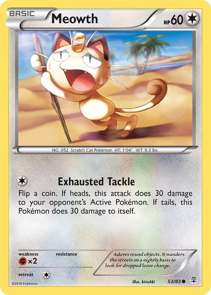 Meowth 53/83 (Generations)  | Good Games Adelaide SA