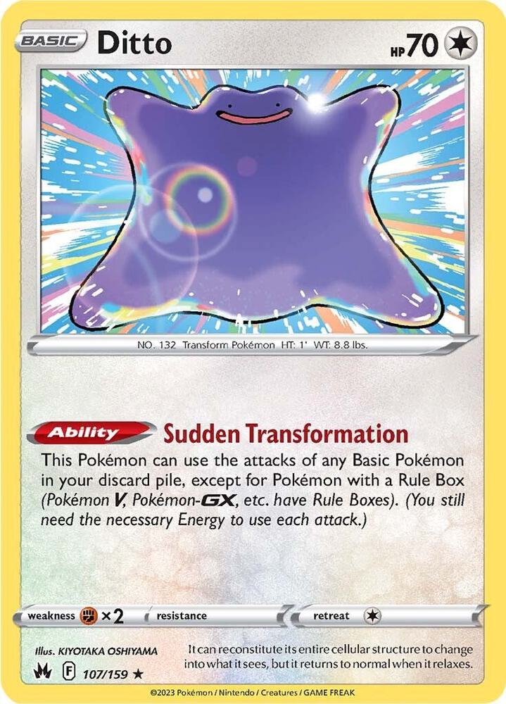 Ditto 107/159 (Crown Zenith)  - Holofoil | Good Games Adelaide SA