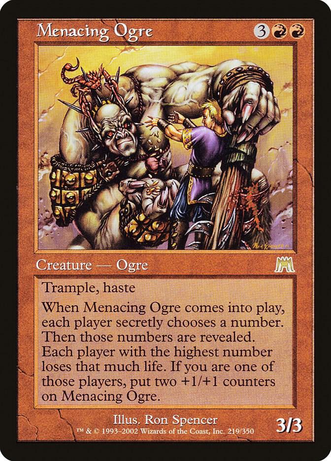 Menacing Ogre 219 (Onslaught)  - Foil | Good Games Adelaide SA