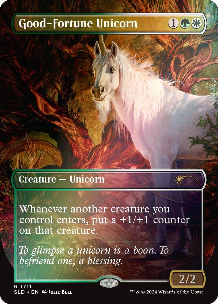 Good Fortune Unicorn Rainbow Foil 1711 (Secret Lair Drop Series)  - Foil | Good Games Adelaide SA