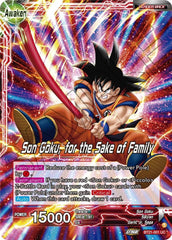 Son Goku // Son Goku, for the Sake of Family (BT21-001) [ZENKAI Series: Set 04] | Good Games Adelaide SA