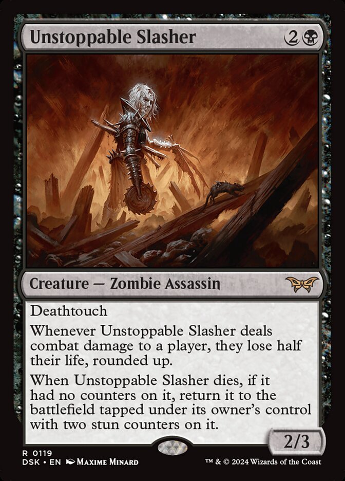Unstoppable Slasher 0119 119 (Duskmourn: House of Horror)  - Foil | Good Games Adelaide SA