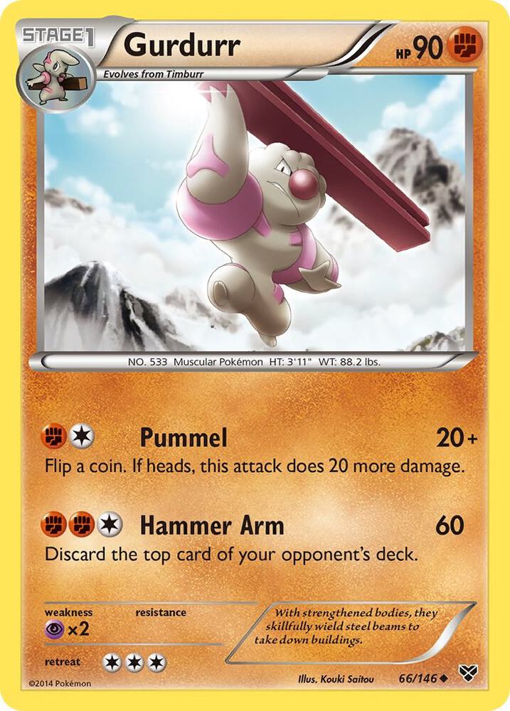 Gurdurr 66/146 (XY Base Set)  | Good Games Adelaide SA