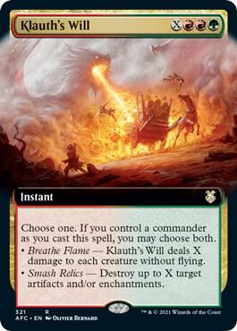 Klauths Will Extended Art 321 (Commander: Adventures in the Forgotten Realms)  | Good Games Adelaide SA