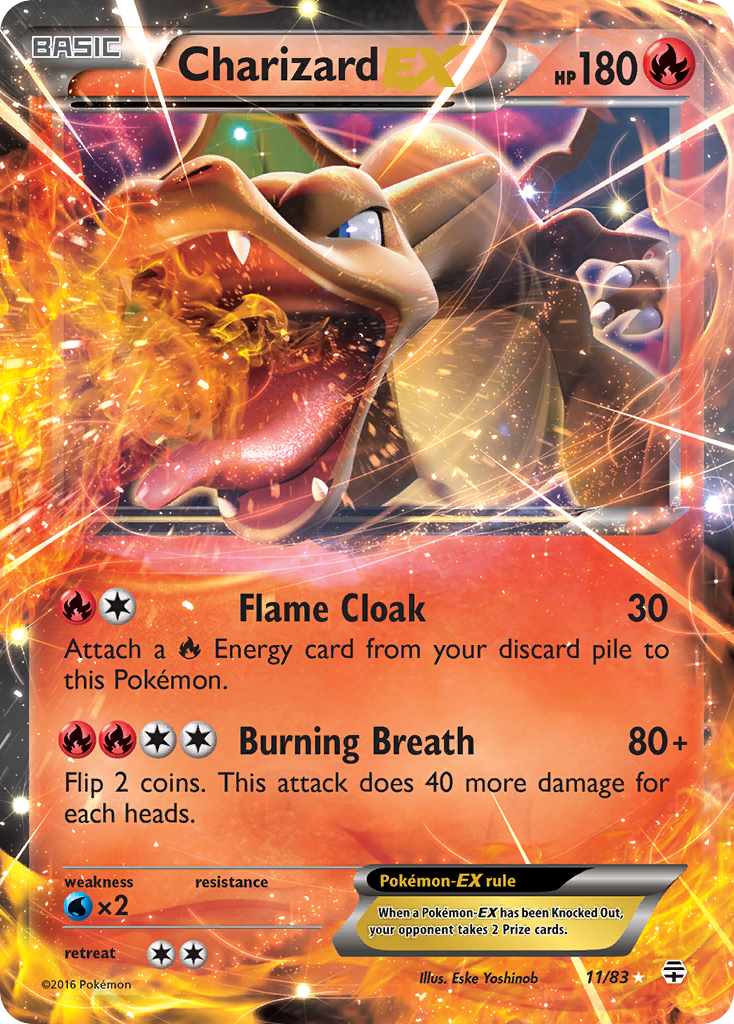 Charizard EX (11/83) [XY: Generations] | Good Games Adelaide SA