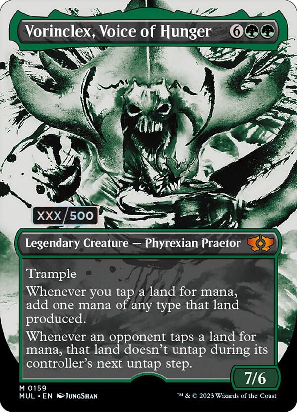 Vorinclex, Voice of Hunger Serialized 159 (March of the Machine: Multiverse Legends)  - Double Rainbow Foil | Good Games Adelaide SA