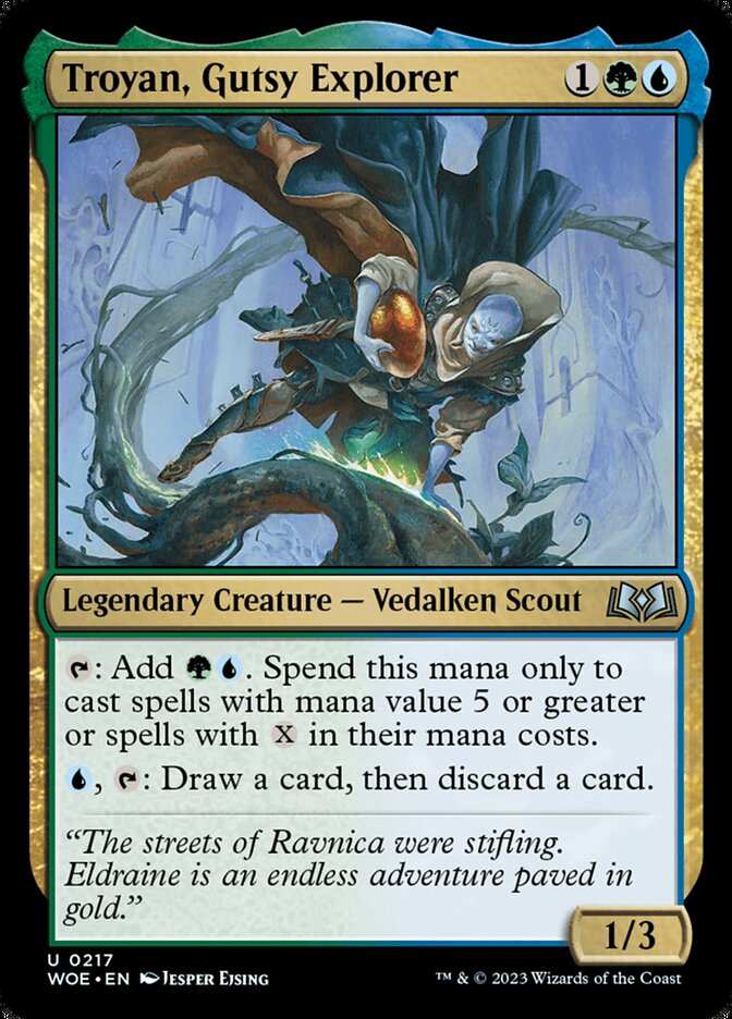 Troyan, Gutsy Explorer 217 (Wilds of Eldraine)  - Foil | Good Games Adelaide SA