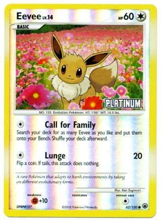 Eevee (62/100) [Burger King Promos: 2009 Collection] | Good Games Adelaide SA