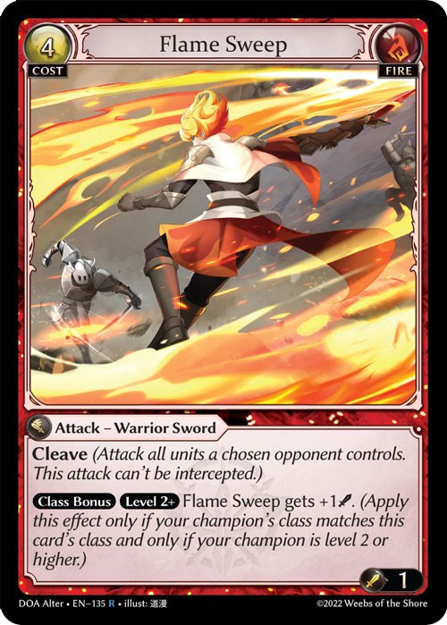 Flame Sweep (135) [Dawn of Ashes: Alter Edition] | Good Games Adelaide SA