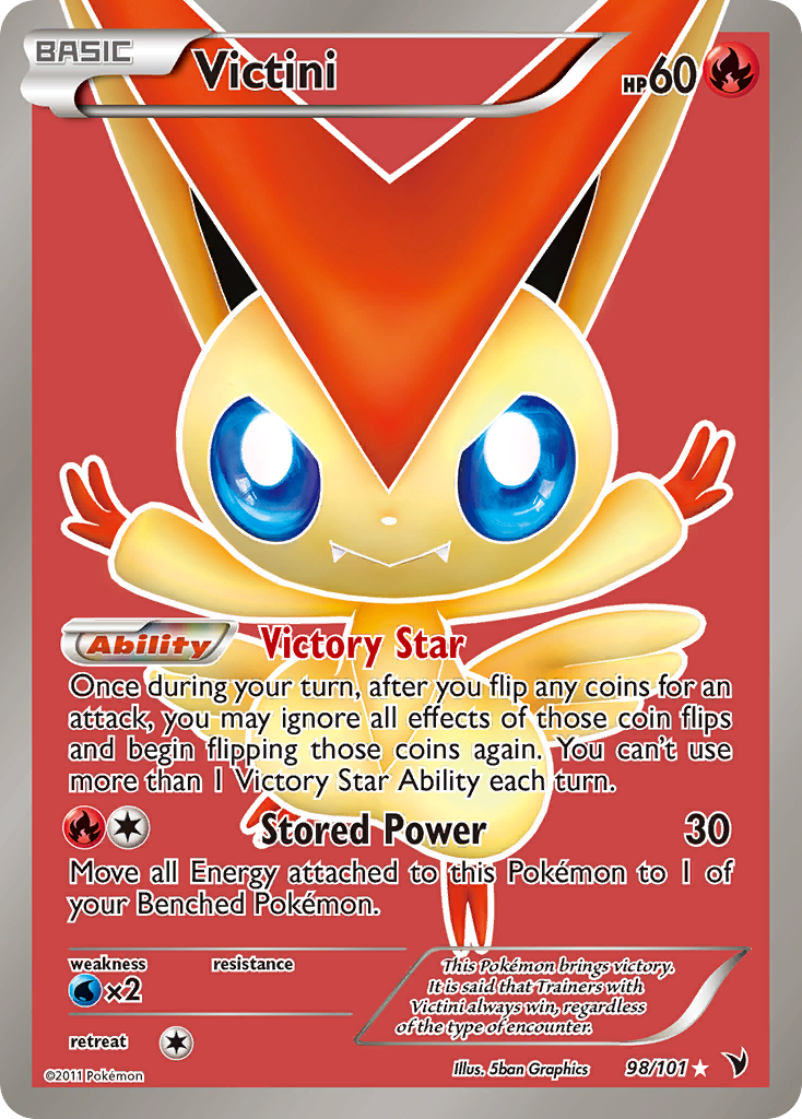 Victini (98/101) [Black & White: Noble Victories] | Good Games Adelaide SA