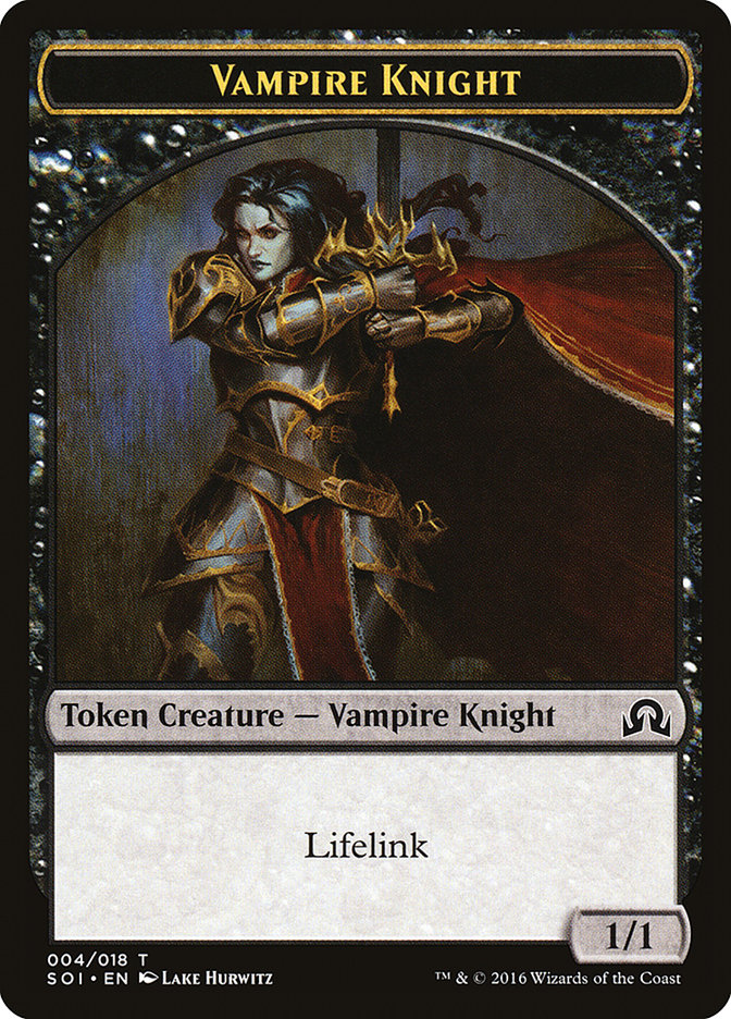 Vampire Knight Token [Shadows over Innistrad Tokens] | Good Games Adelaide SA
