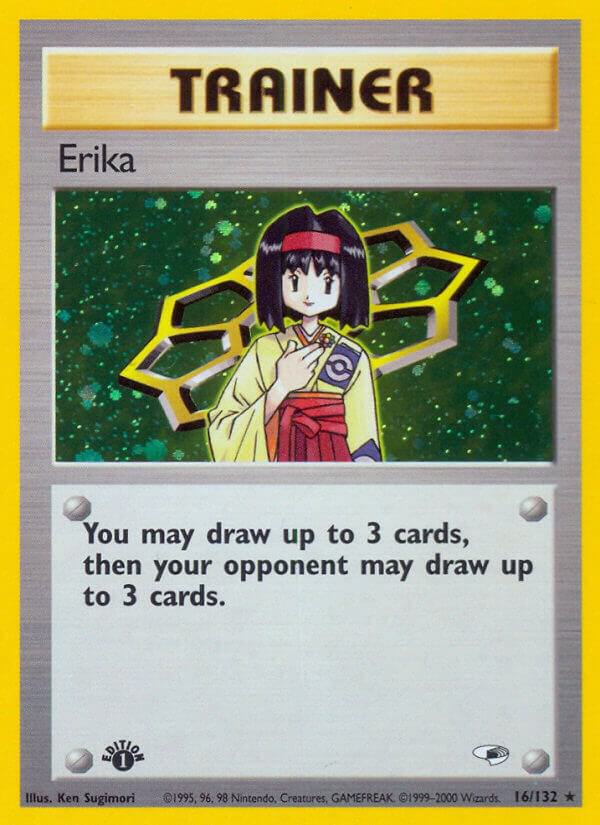 Erika  016/132 (Gym Heroes)  - 1st Edition Holofoil | Good Games Adelaide SA