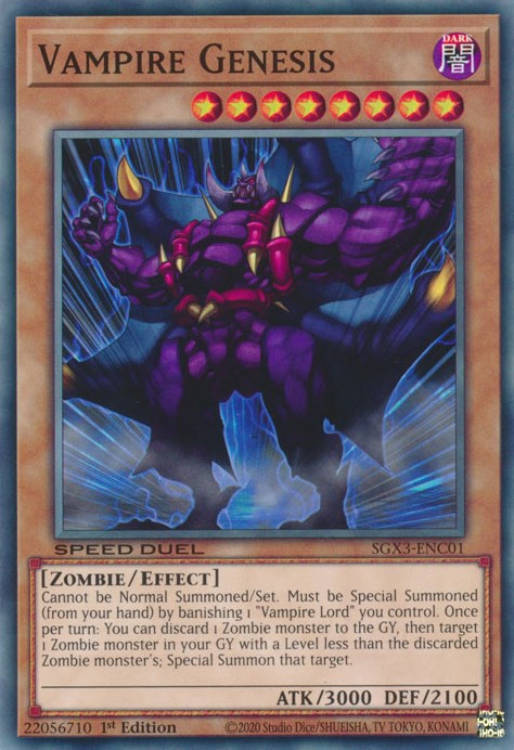 Vampire Genesis [SGX3-ENC01] Common | Good Games Adelaide SA