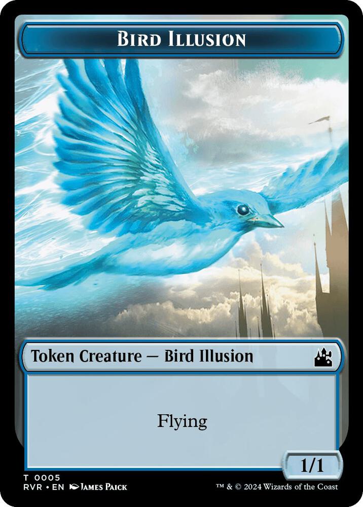 Bird Illusion Token 5 (Ravnica Remastered)  | Good Games Adelaide SA