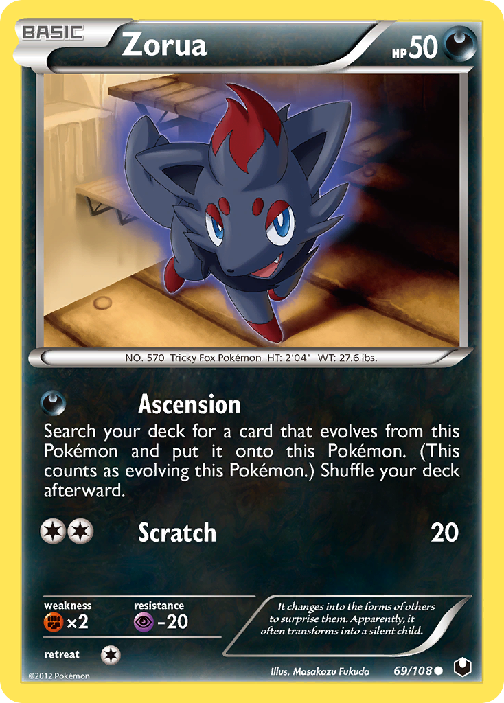 Zorua (69/108) [Black & White: Dark Explorers] | Good Games Adelaide SA
