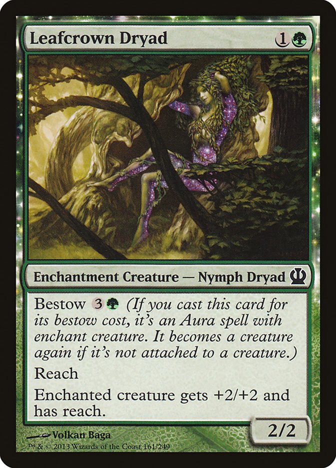 Leafcrown Dryad 161 (Theros)  - Foil | Good Games Adelaide SA