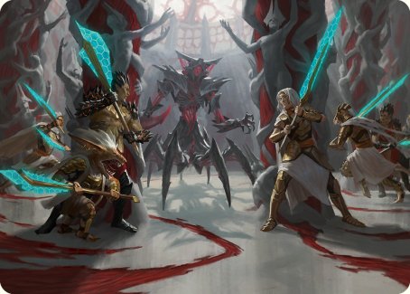 Goldwardens' Gambit Art Card [Phyrexia: All Will Be One Art Series] | Good Games Adelaide SA