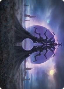 Black Suns Twilight Art Card 19 (Art Series: Phyrexia: All Will Be One)  | Good Games Adelaide SA